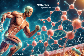 Action of metformin hydrochloride on muscles during physical activity