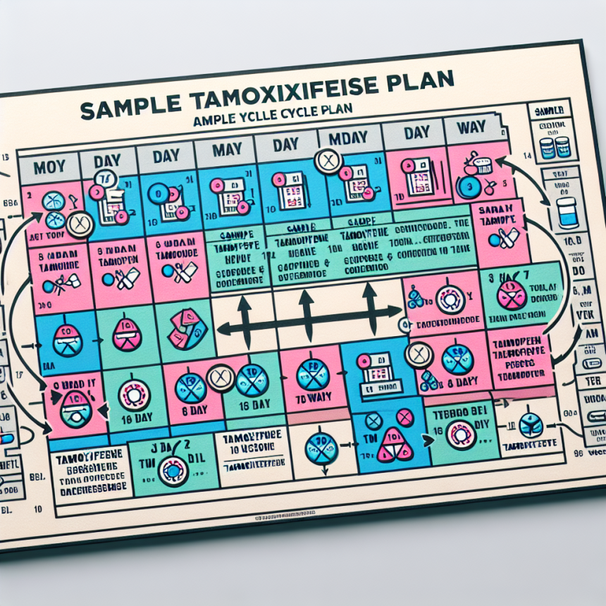 Sample cycle plan for tamoxifene: 8 weeks