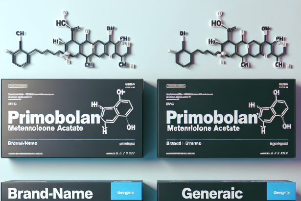Brand names and generic versions of acetato di metenolone