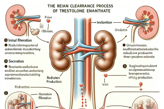 Renal clearance of trestolone enantato